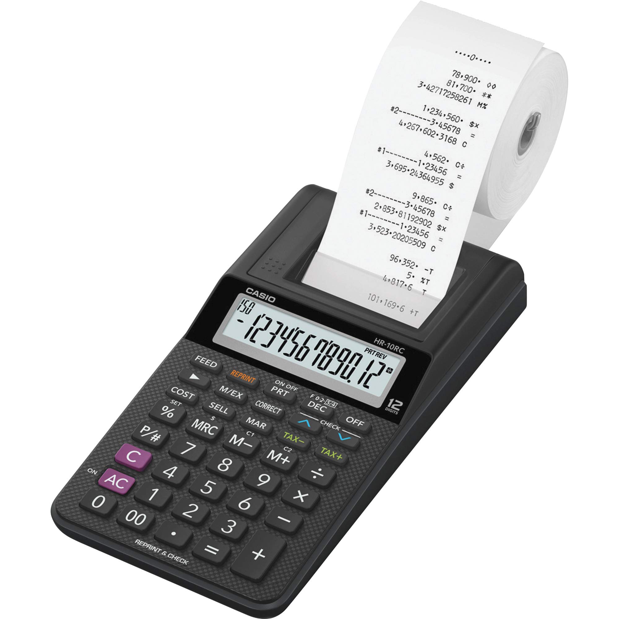 CASIO 10CR レジスター Casio HR-10RC Mini Desktop Printing Calculator | 1.7